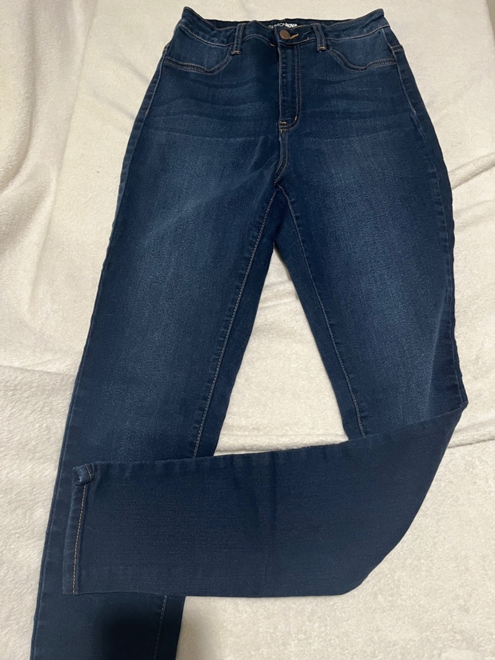 Fashion Nova Classic Dark Blue High-Rise Skinny Jeans